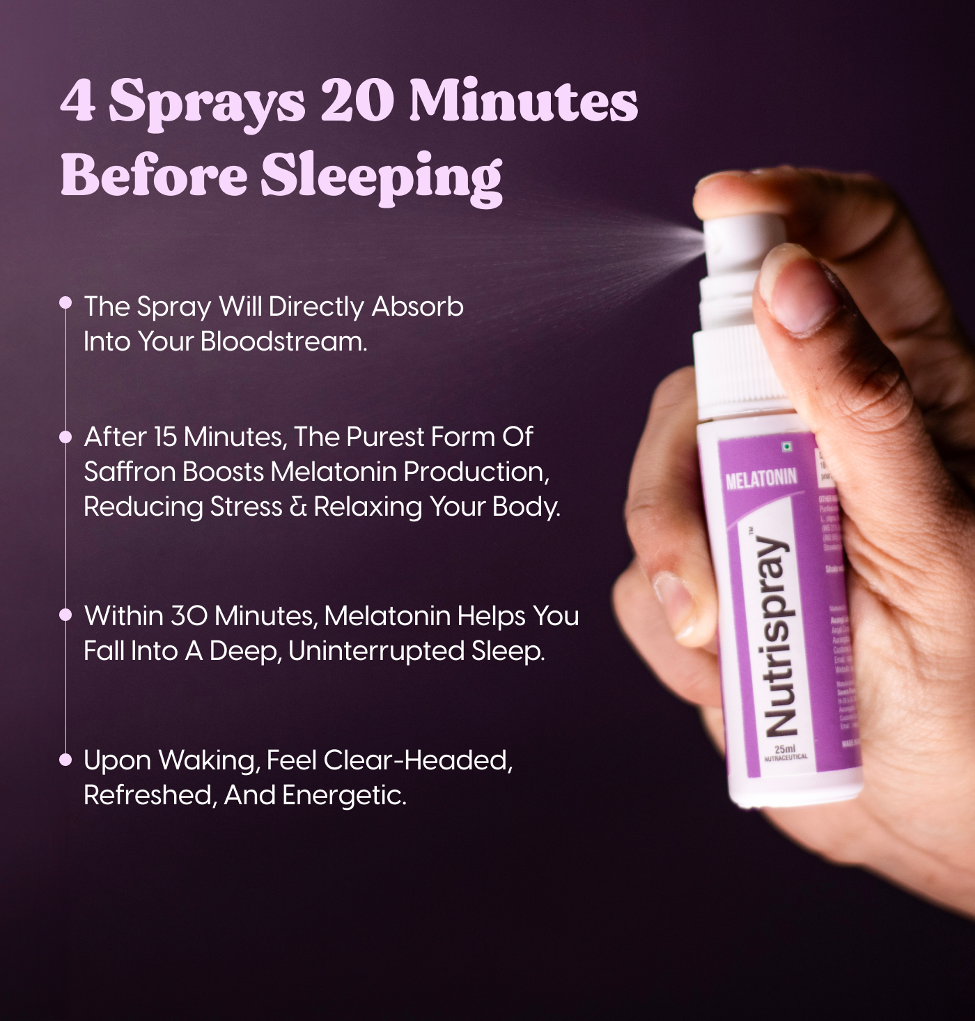 Deep Sleep Non-Addictive Melatonin Mouth Spray